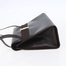 Salvatore Ferragamo Vala Tote Bag Leather Brown Gold Auth BA8394-4