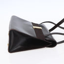 Salvatore Ferragamo Vala Tote Bag Leather Brown Gold Auth BA8394-5