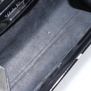 Salvatore Ferragamo Tote Bag Enamel Black Silver Auth BA8395-16