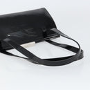 Salvatore Ferragamo Tote Bag Enamel Black Silver Auth BA8395-7