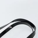 Salvatore Ferragamo Tote Bag Enamel Black Silver Auth BA8395-8