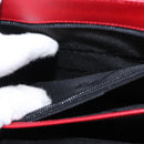 Salvatore Ferragamo Gancini Hand Bag Leather 2way Red Gold Auth BA8396-24