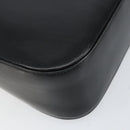 Salvatore Ferragamo Gancini Shoulder Bag Leather Black Gold Auth BA8397-16