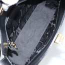 Salvatore Ferragamo Gancini Shoulder Bag Leather Black Gold Auth BA8397-11