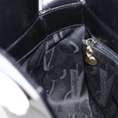 Salvatore Ferragamo Gancini Shoulder Bag Leather Black Gold Auth BA8397-18