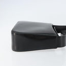 Salvatore Ferragamo Gancini Shoulder Bag Leather Black Gold Auth BA8397-3