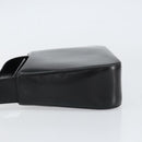 Salvatore Ferragamo Gancini Shoulder Bag Leather Black Gold Auth BA8397-4