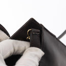 Salvatore Ferragamo Vala Hand Bag Leather 2way Brown Gold Auth BA8398-10