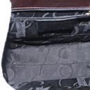 Salvatore Ferragamo Vala Hand Bag Leather 2way Brown Gold Auth BA8398-11