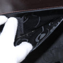 Salvatore Ferragamo Vala Hand Bag Leather 2way Brown Gold Auth BA8398-23