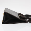 Salvatore Ferragamo Vala Hand Bag Leather 2way Brown Gold Auth BA8398-3