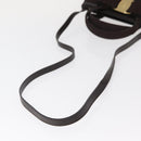 Salvatore Ferragamo Vala Hand Bag Leather 2way Brown Gold Auth BA8398-8