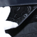 Salvatore Ferragamo Vala Hand Bag Leather 2way Navy Gold Auth BA8399-22