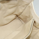 CHANEL Chain Hand Bag Leather 2way White Silver CC Auth BA840V-21