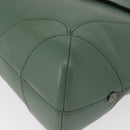 Chloe Shoulder Bag Leather Green Gold Auth BA8400-11