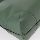 Chloe Shoulder Bag Leather Green Gold Auth BA8400-12