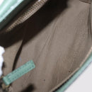 Chloe Shoulder Bag Leather Green Gold Auth BA8400-17