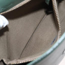 Chloe Shoulder Bag Leather Green Gold Auth BA8400-21