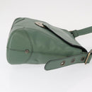 Chloe Shoulder Bag Leather Green Gold Auth BA8400-4