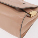 Chloe Chain Shoulder Bag Leather Pink Gold Auth BA8401-14