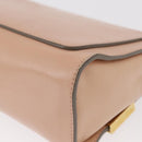 Chloe Chain Shoulder Bag Leather Pink Gold Auth BA8401-16