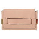 Chloe Chain Shoulder Bag Leather Pink Gold Auth BA8401-13