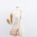Chloe Chain Shoulder Bag Leather Pink Gold Auth BA8401-22