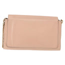 Chloe Chain Shoulder Bag Leather Pink Gold Auth BA8401-2