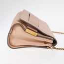 Chloe Chain Shoulder Bag Leather Pink Gold Auth BA8401-3
