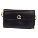 Christian Dior Shoulder Bag Leather Navy Gold Auth BA8402-13