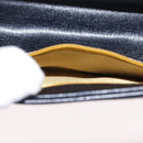 Christian Dior Shoulder Bag Leather Navy Gold Auth BA8402-21