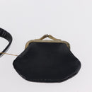 Christian Dior Shoulder Bag Leather Navy Gold Auth BA8402-22