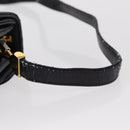 Christian Dior Shoulder Bag Leather Navy Gold Auth BA8402-9