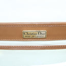 Christian Dior Shoulder Bag Leather White Gold Auth BA8403-11