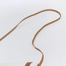 Christian Dior Shoulder Bag Leather White Gold Auth BA8403-8