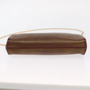 Christian Dior Chain Shoulder Bag Leather Red Gold Auth BA8405-9