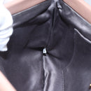 Miu Miu Clutch Bag Leather Pink Gold Auth BA8406-16