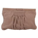 Miu Miu Clutch Bag Leather Pink Gold Auth BA8406-3