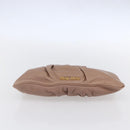 Miu Miu Clutch Bag Leather Pink Gold Auth BA8406-7