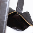 CHANEL Matelasse Shoulder Bag Lamb Skin Dark Brown Gold CC Auth BA8408-18