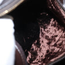 CHANEL Matelasse Shoulder Bag Lamb Skin Dark Brown Gold CC Auth BA8408-20