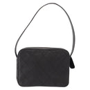 CHANEL Matelasse Shoulder Bag Lamb Skin Dark Brown Gold CC Auth BA8408-3