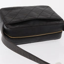 CHANEL Matelasse Shoulder Bag Lamb Skin Dark Brown Gold CC Auth BA8408-6