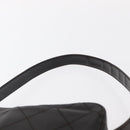 CHANEL Matelasse Shoulder Bag Lamb Skin Dark Brown Gold CC Auth BA8408-8