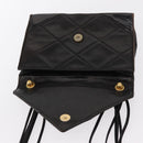 CHANEL Matelasse Shoulder Bag Lamb Skin Brown Gold CC Auth BA8409-10