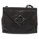 CHANEL Matelasse Shoulder Bag Lamb Skin Brown Gold CC Auth BA8409-13