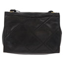 CHANEL Matelasse Shoulder Bag Lamb Skin Brown Gold CC Auth BA8409-2