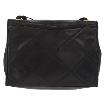 CHANEL Matelasse Shoulder Bag Lamb Skin Brown Gold CC Auth BA8409 - 0