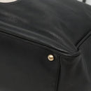CHANEL Camelia Tote Bag Lamb Skin Black CC Auth BA841-10