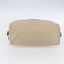 CHANEL Sports Clutch Bag Nylon Beige Black CC Auth BA8411-7